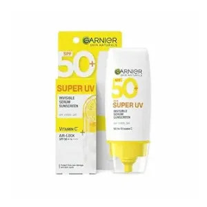 Garnier Super UV Invisible Serum Sunscreen SPF 50 PA++++ with Vitamin C at ₹199 | Amazon Deal Garnier Super UV Invisible Serum Sunscreen SPF 50 PA++++ with Vitamin C at ₹199 | Amazon Deal