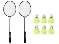 Monika Sports Double Shaft Racquet Badminton Kit Rs 177 Monika Sports Double Shaft Racquet Badminton Kit Rs 177