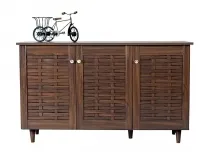 DeckUp 3-Door Shoe Rack (Walnut) – Rs. 4850 DeckUp 3-Door Shoe Rack (Walnut) – Rs. 4850