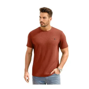 AWG Men Solid Waffle Crew Neck T-Shirt – 45% Off AWG Men Solid Waffle Crew Neck T-Shirt – 45% Off