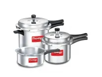 Prestige Aluminium Pressure Cooker Combo Rs 2299 Prestige Aluminium Pressure Cooker Combo Rs 2299