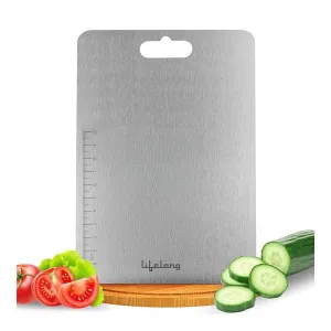 Lifelong Stainless Steel Chopping Board with Anti-Skid Stickers (31.8CM X 21CM) at ₹207 | Amazon Deal Lifelong Stainless Steel Chopping Board with Anti-Skid Stickers (31.8CM X 21CM) at ₹207 | Amazon Deal
