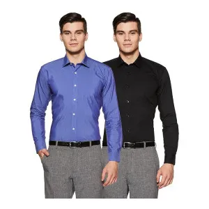 Symbol Men’s Cotton Formal Shirt Combo Pack of 2 – Regular Fit Symbol Men’s Cotton Formal Shirt Combo Pack of 2 – Regular Fit