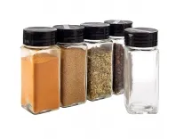 Glass Spice Jars 120ml Square Containers Set of 4 – Rs. 109 Glass Spice Jars 120ml Square Containers Set of 4 – Rs. 109