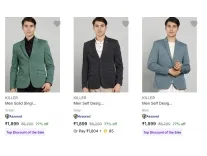 Men’s Blazers Upto 77% Off From Rs 1899 Men’s Blazers Upto 77% Off From Rs 1899