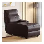 Home Centre Stockholm Half Leather Recliner – Brown Home Centre Stockholm Half Leather Recliner – Brown