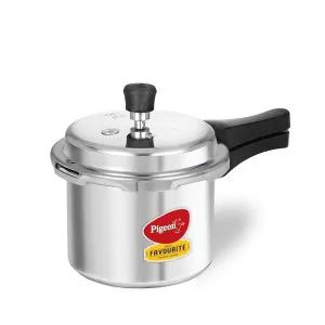 Pigeon Induction Base Aluminium Pressure Cooker, 3 Litres Pigeon Induction Base Aluminium Pressure Cooker, 3 Litres