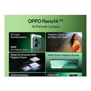 OPPO Reno14 5G (256 GB, 8 GB RAM) at ₹33999 | Flipkart Deal OPPO Reno14 5G (256 GB, 8 GB RAM) at ₹33999 | Flipkart Deal