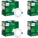 Philips 3-Watt LED Downlighter (4-Pack) for Rs. 336 Philips 3-Watt LED Downlighter (4-Pack) for Rs. 336