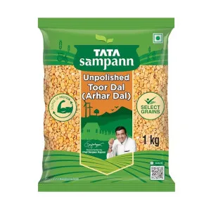 Tata Sampann Unpolished Toor Dal 1kg Deal Tata Sampann Unpolished Toor Dal 1kg Deal
