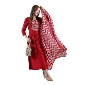 GoSriKi Women’s Rayon Blend Anarkali Embroidered Kurta Set at ₹399 | Amazon Deal GoSriKi Women’s Rayon Blend Anarkali Embroidered Kurta Set at ₹399 | Amazon Deal