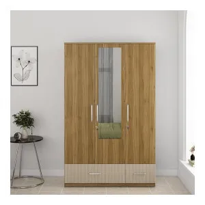 HomeTown Diago 3 Door Wardrobe W Mirror at ₹21535 | Amazon Deal HomeTown Diago 3 Door Wardrobe W Mirror at ₹21535 | Amazon Deal