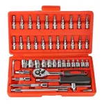 OKASTA Ratchet Wrench Kit 46-Piece Household Socket Set OKASTA Ratchet Wrench Kit 46-Piece Household Socket Set