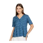 Symbol Women’s Rayon V-Neck Peplum Top Symbol Women’s Rayon V-Neck Peplum Top