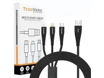 TexoVera 3-in-1 Braided Charging Cable – Rs.219 @ Amazon TexoVera 3-in-1 Braided Charging Cable – Rs.219 @ Amazon