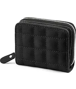 SYGA PU Leather Mini Zipper Wallet for Women, Black – Rs. 228 SYGA PU Leather Mini Zipper Wallet for Women, Black – Rs. 228