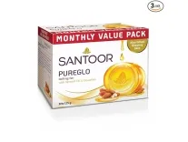 Santoor PureGlo Glycerine Soap 125g with Almond Oil Rs 122 Amazon Santoor PureGlo Glycerine Soap 125g with Almond Oil Rs 122 Amazon
