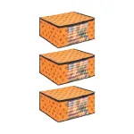 PrettyKrafts 3-Piece Printed Saree Covers Wardrobe Organizer PrettyKrafts 3-Piece Printed Saree Covers Wardrobe Organizer