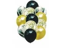 Deal Black Marble Balloons Set with Confetti Balloons for Party Rs. 100 Deal Black Marble Balloons Set with Confetti Balloons for Party Rs. 100