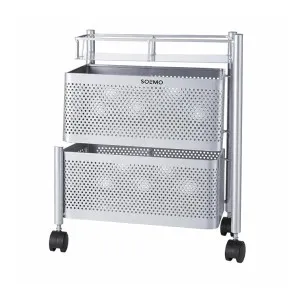Solimo 360° Revolving Heavy-Duty 2 Layer Portable Trolley with Wheels at ₹713 | Amazon Deal Solimo 360° Revolving Heavy-Duty 2 Layer Portable Trolley with Wheels at ₹713 | Amazon Deal