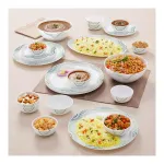 Larah By Borosil Moon Mia Dinner Set – 27 Pcs, Opal Glass Crockery Set at ₹1556 | Amazon Deal Larah By Borosil Moon Mia Dinner Set – 27 Pcs, Opal Glass Crockery Set at ₹1556 | Amazon Deal