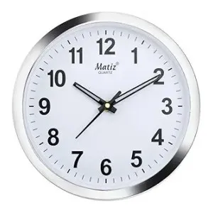Matiz 101 Round Wall Clock Silver Plastic Case White Dial Analog (20 x 20 CM) at ₹185 | Amazon Deal Matiz 101 Round Wall Clock Silver Plastic Case White Dial Analog (20 x 20 CM) at ₹185 | Amazon Deal