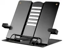 FRENYEAR Metal Book Stand Portable Cookbook Holder Adjustable Recipes Organizer Foldable Reading Study Accessories Rs. 276 FRENYEAR Metal Book Stand Portable Cookbook Holder Adjustable Recipes Organizer Foldable Reading Study Accessories Rs. 276