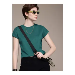 Roadster The Life Co. Extended Sleeves Boxy T-shirt at ₹95 | Myntra Deal Roadster The Life Co. Extended Sleeves Boxy T-shirt at ₹95 | Myntra Deal