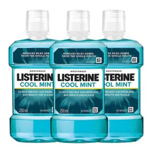 Listerine Cool Mint Mouthwash 750ml (Pack of 3) Listerine Cool Mint Mouthwash 750ml (Pack of 3)