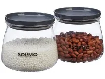 Solimo Plastic Storage Jar 800 ml Set of 2 – Rs. 103 Solimo Plastic Storage Jar 800 ml Set of 2 – Rs. 103