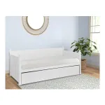APRODZ Solid Wood Acton Daybed with Trundle Bed White Finish at ₹23999 | Amazon Deal APRODZ Solid Wood Acton Daybed with Trundle Bed White Finish at ₹23999 | Amazon Deal