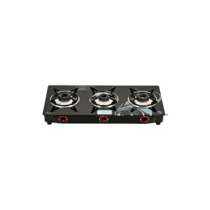 Cello Black Glass Top 3 Burner Gas Stove at ₹2436 | Myntra Deal Cello Black Glass Top 3 Burner Gas Stove at ₹2436 | Myntra Deal