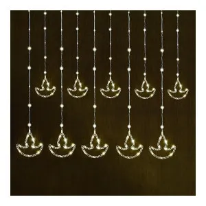 GIGAWATTS Paarth LED 10 Diya Curtain String Light, 8 Modes at ₹122 | Amazon Deal GIGAWATTS Paarth LED 10 Diya Curtain String Light, 8 Modes at ₹122 | Amazon Deal
