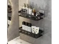 Deal: MorivaHomes Bathroom Wall Shelf 2-Pack Black Rs. 490 Deal: MorivaHomes Bathroom Wall Shelf 2-Pack Black Rs. 490