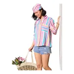 barcino Pink Multi Stripes Oversized Shirt at ₹150 | Amazon Deal barcino Pink Multi Stripes Oversized Shirt at ₹150 | Amazon Deal