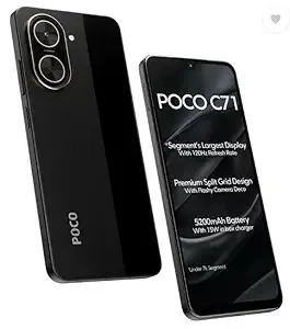 POCO C71 Power Black (6GB, 128GB) at Amazon: Rs. 6789 POCO C71 Power Black (6GB, 128GB) at Amazon: Rs. 6789
