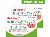 Refollium Hair Vitamins DHT Blocker, Biotin, Iron – Rs. 214 Refollium Hair Vitamins DHT Blocker, Biotin, Iron – Rs. 214