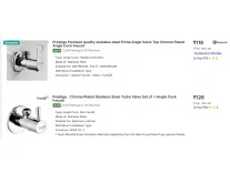 Prestige Faucets: Up to 85% Off from Rs. 119 at Flipkart Prestige Faucets: Up to 85% Off from Rs. 119 at Flipkart