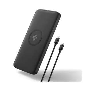 Spigen 10000 mAh Wireless Charging Power Bank USB-C 20W – Black Spigen 10000 mAh Wireless Charging Power Bank USB-C 20W – Black