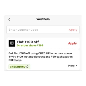 Bigbasket Cred Offer (Flat Rs. 100 Off) at ₹99 | Bigbasket Deal Bigbasket Cred Offer (Flat Rs. 100 Off) at ₹99 | Bigbasket Deal