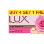 Lux Radiant Glow Bathing Soap Vitamin C & E Buy 4 Get 1 Free – Rs 164 Lux Radiant Glow Bathing Soap Vitamin C & E Buy 4 Get 1 Free – Rs 164
