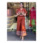 KIAARON Embroidery Cotton Shirt Palazzo Co-Ord – Upto 87% Off KIAARON Embroidery Cotton Shirt Palazzo Co-Ord – Upto 87% Off