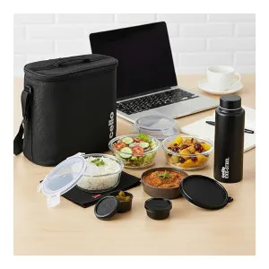 Cello MF Glassy Pro Lunch Box with Glass Containers & Bottle at ₹999 | Amazon Deal Cello MF Glassy Pro Lunch Box with Glass Containers & Bottle at ₹999 | Amazon Deal