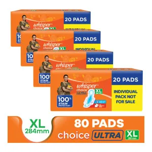 Whisper Choice Ultra XL Stain Protection Sanitary Pad at ₹136 | Flipkart Deal Whisper Choice Ultra XL Stain Protection Sanitary Pad at ₹136 | Flipkart Deal