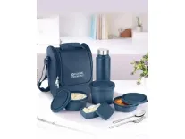 Microwave Safe Lunch Box Set of 5 with Bottle, Bag & Cutlery – Rs. 499 Microwave Safe Lunch Box Set of 5 with Bottle, Bag & Cutlery – Rs. 499