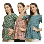 Pinkimint Crape Combo Stylish Printed Tops (Pack of 3) for Women at ₹549 | Amazon Deal Pinkimint Crape Combo Stylish Printed Tops (Pack of 3) for Women at ₹549 | Amazon Deal