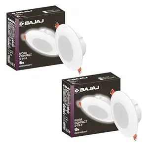 Bajaj Polycarbonate Ivora 3W LED Downlight (Pack of 2) – Rs. 171 Bajaj Polycarbonate Ivora 3W LED Downlight (Pack of 2) – Rs. 171