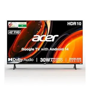 Acer 43-Inch FHD Smart Google TV (2025 Model) + Rs 1250 HDFC CC EMI Offer Acer 43-Inch FHD Smart Google TV (2025 Model) + Rs 1250 HDFC CC EMI Offer