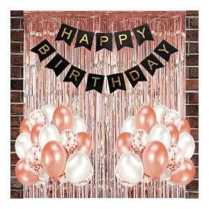 Crackles Happy Birthday Balloons Decoration Combo Kit Rose Gold at ₹129 | Amazon Deal Crackles Happy Birthday Balloons Decoration Combo Kit Rose Gold at ₹129 | Amazon Deal