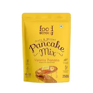 Foodstrong Oats Millets Vanilla Banana Pancake Mix Foodstrong Oats Millets Vanilla Banana Pancake Mix